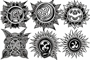 sunflame tattoo idea