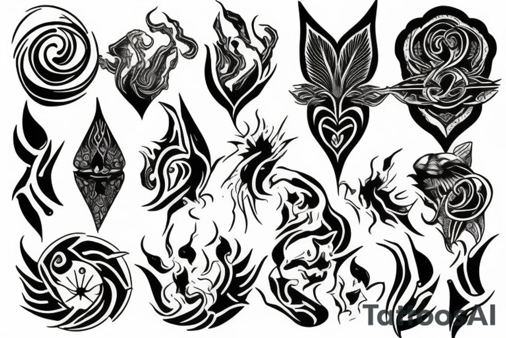 sunflame tattoo idea