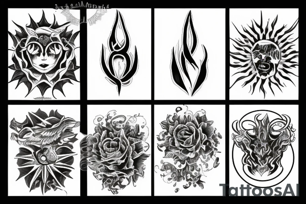 sunflame tattoo idea