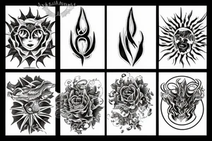 sunflame tattoo idea