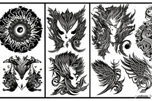 sunflame tattoo idea