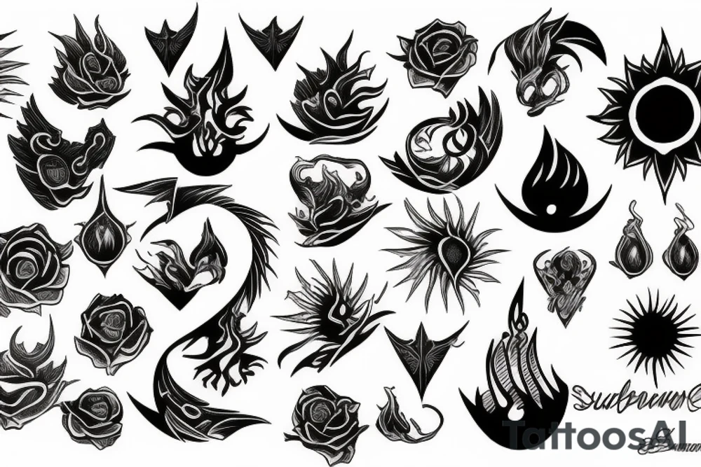 sunflame tattoo idea