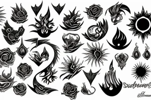 sunflame tattoo idea