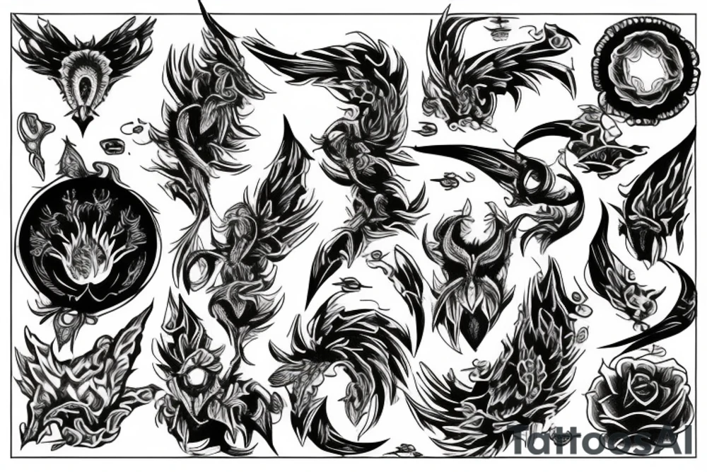 sunflame tattoo idea