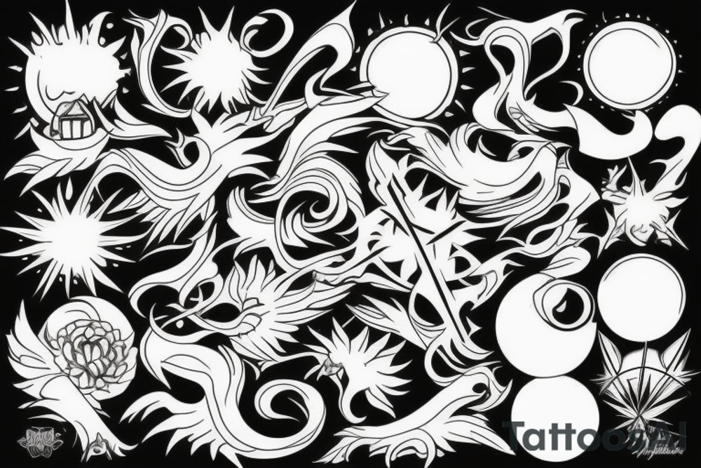 sunflame tattoo idea