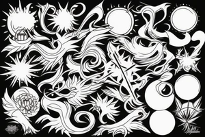 sunflame tattoo idea