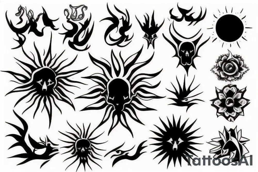 sunflame tattoo idea