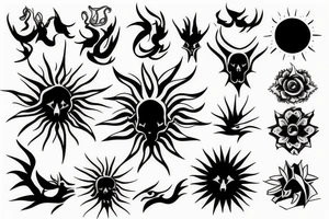 sunflame tattoo idea