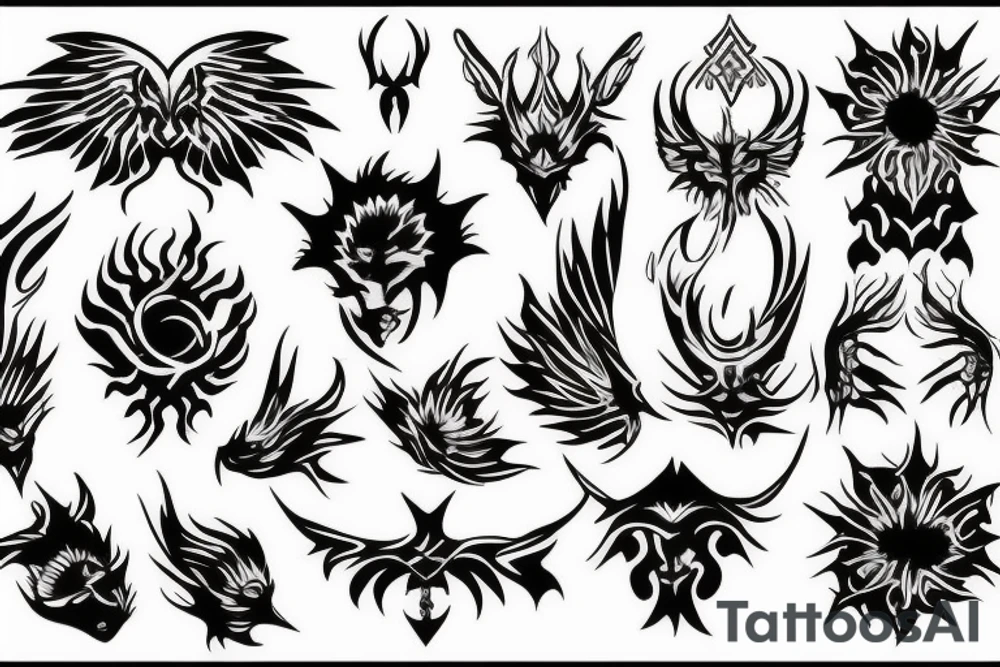 sunflame tattoo idea