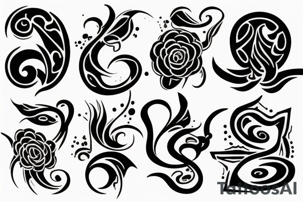 random long tattoo idea