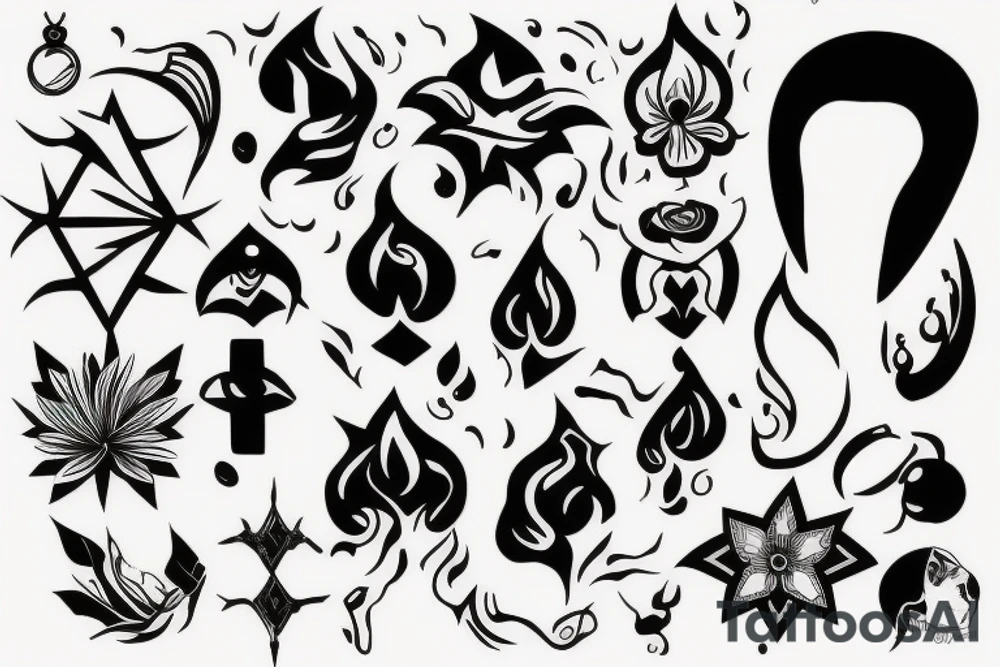 random long tattoo idea