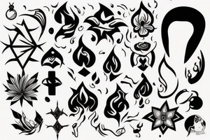 random long tattoo idea