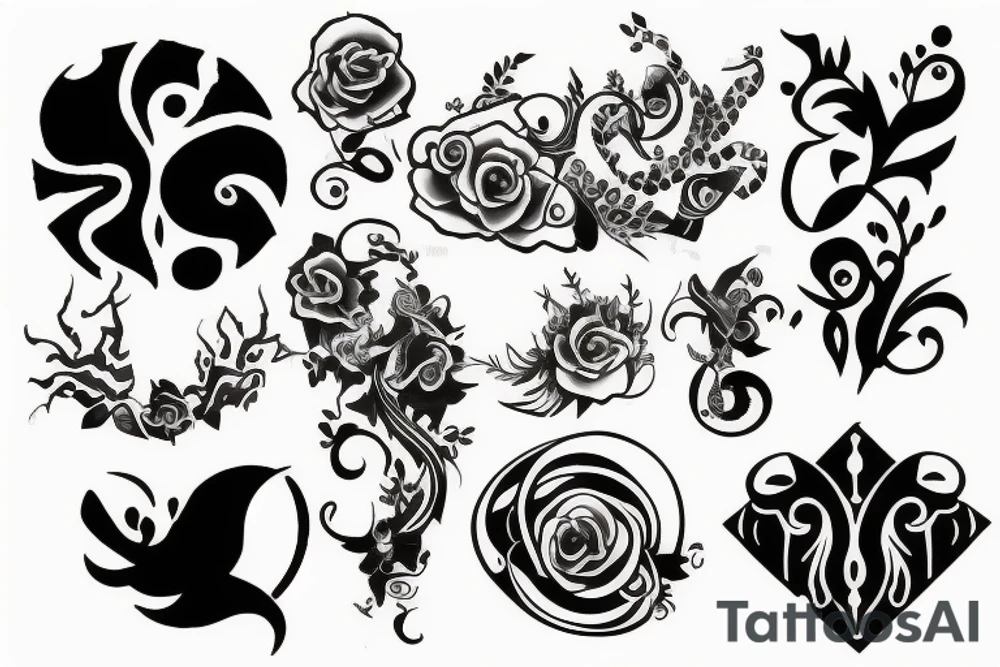 random long tattoo idea