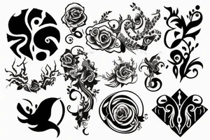 random long tattoo idea