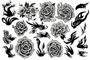 random long tattoo idea
