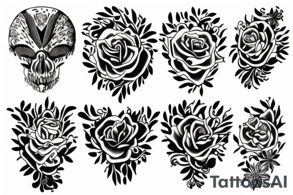 random long tattoo idea