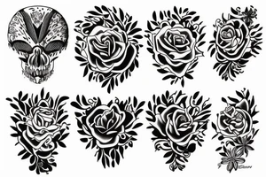 random long tattoo idea
