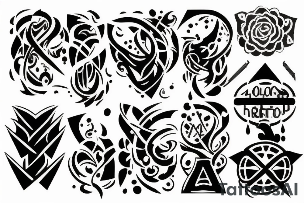 random long tattoo idea