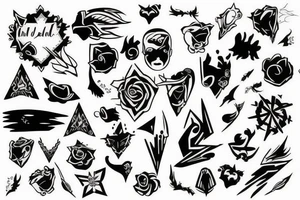 random long tattoo idea