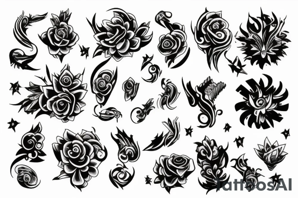 random long tattoo idea