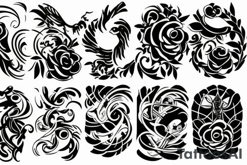 random long tattoo idea