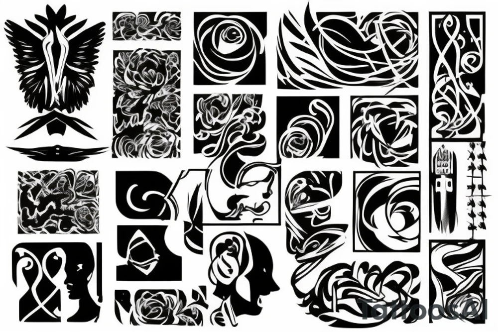 random long tattoo idea