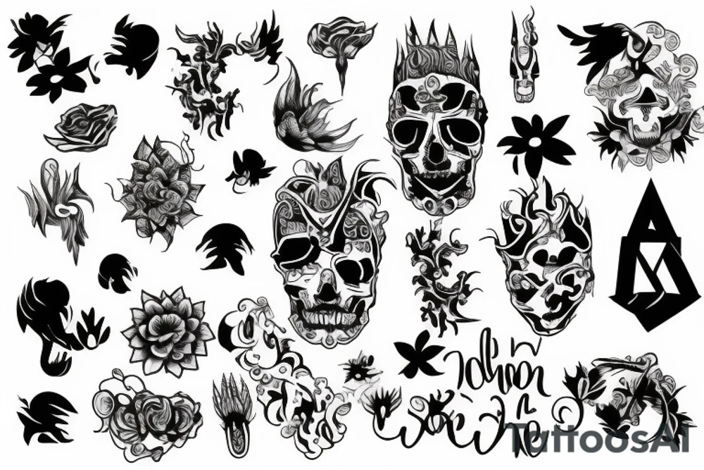 random long tattoo idea
