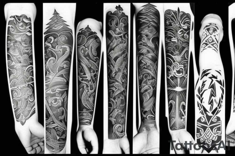 random long tattoo idea