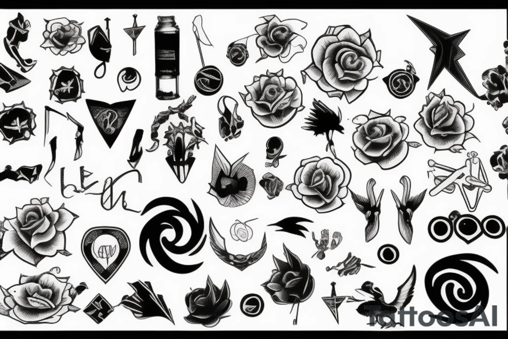 random long tattoo idea