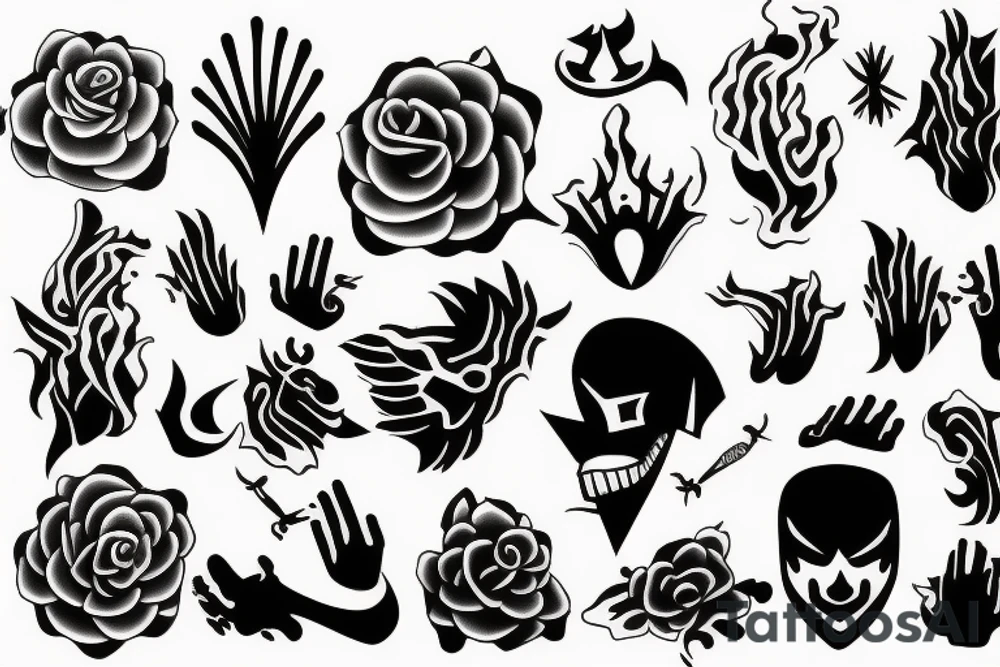 random long tattoo idea