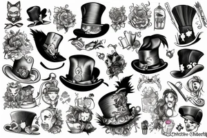 Cheshire and the mad hatter tattoo idea