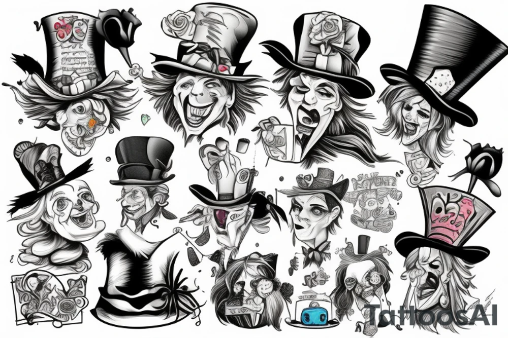 Mad hatter tattoo idea