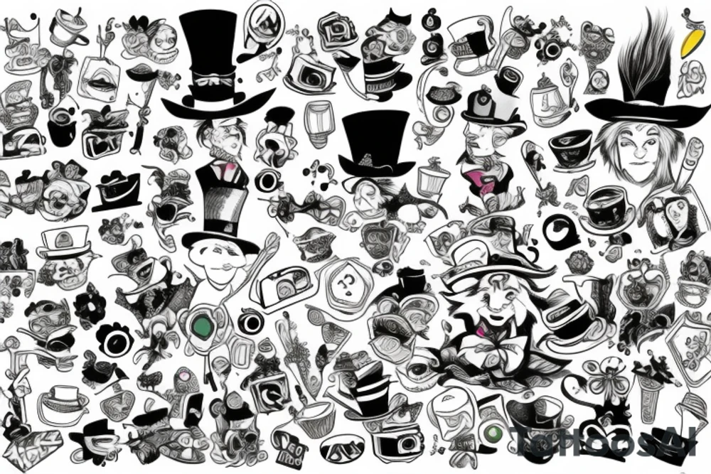 Mad hatter tattoo idea