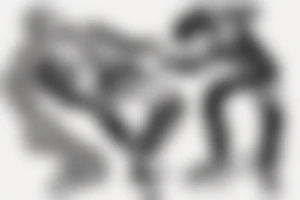 guy dominating a young guy to lick his feet tattoo idea