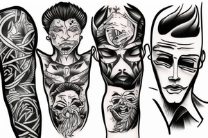 guy dominating a young guy tattoo idea