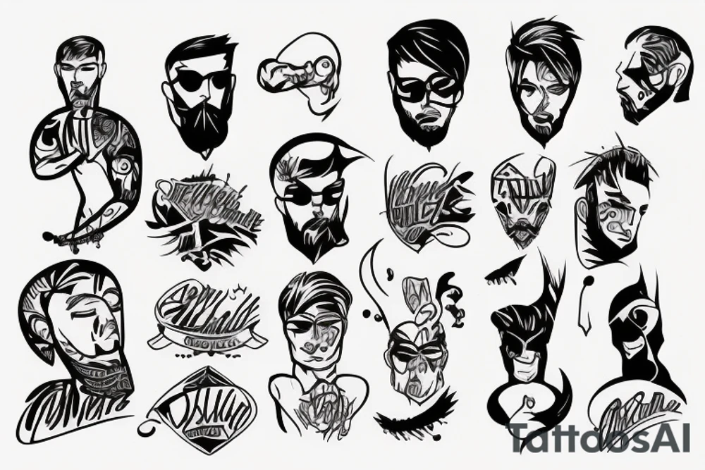 guy dominating a young guy tattoo idea