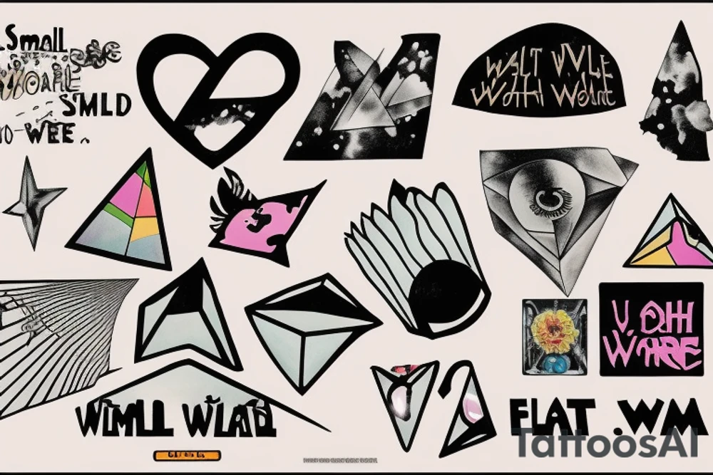 Small  Pink Floyd wish you were here prism tattoo idea