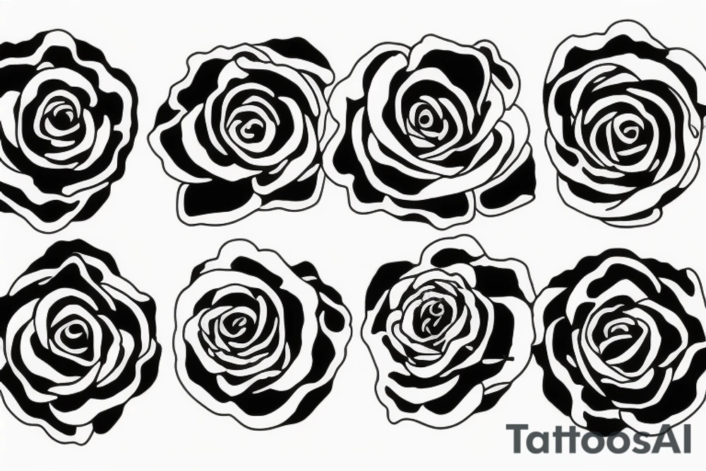 burning rose tattoo idea