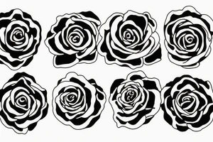 burning rose tattoo idea