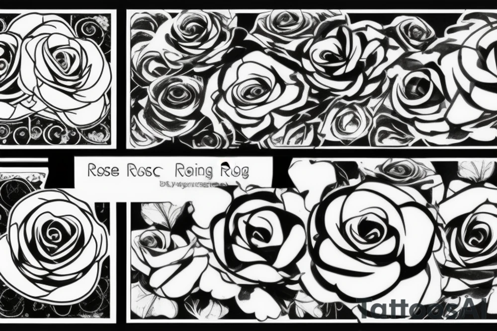 burning rose tattoo idea