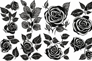 burning rose tattoo idea