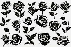 burning rose tattoo idea