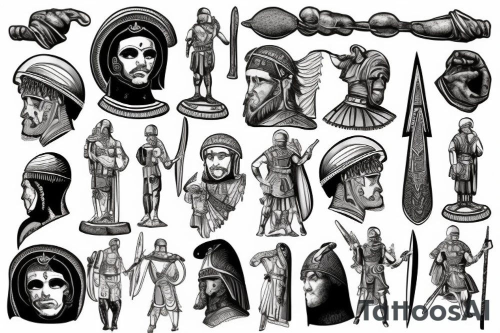 Roman soldier tattoo idea