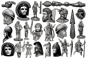 Roman soldier tattoo idea
