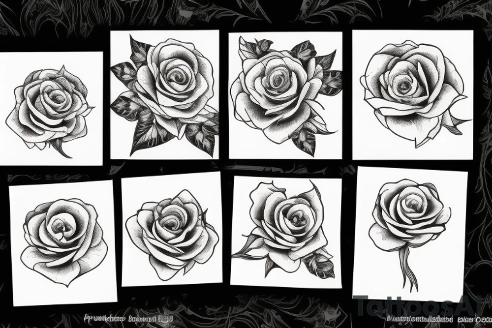 burning rose tattoo idea
