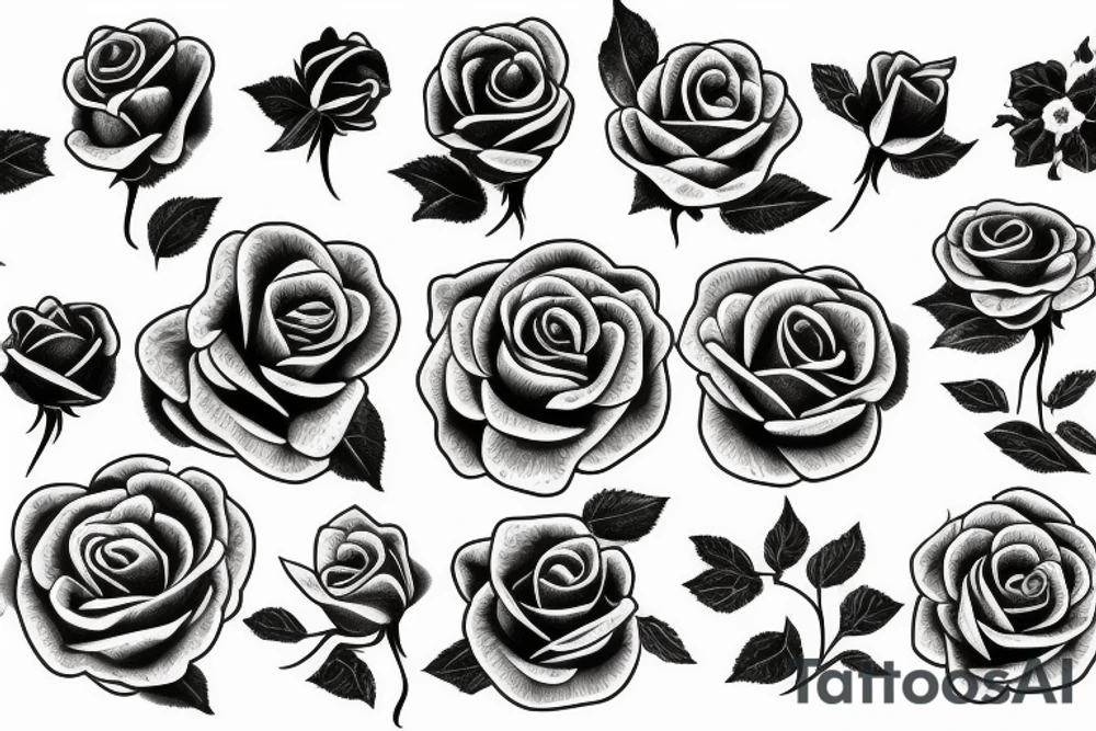 burning rose tattoo idea
