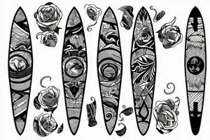 Longboard with RIP tattoo idea