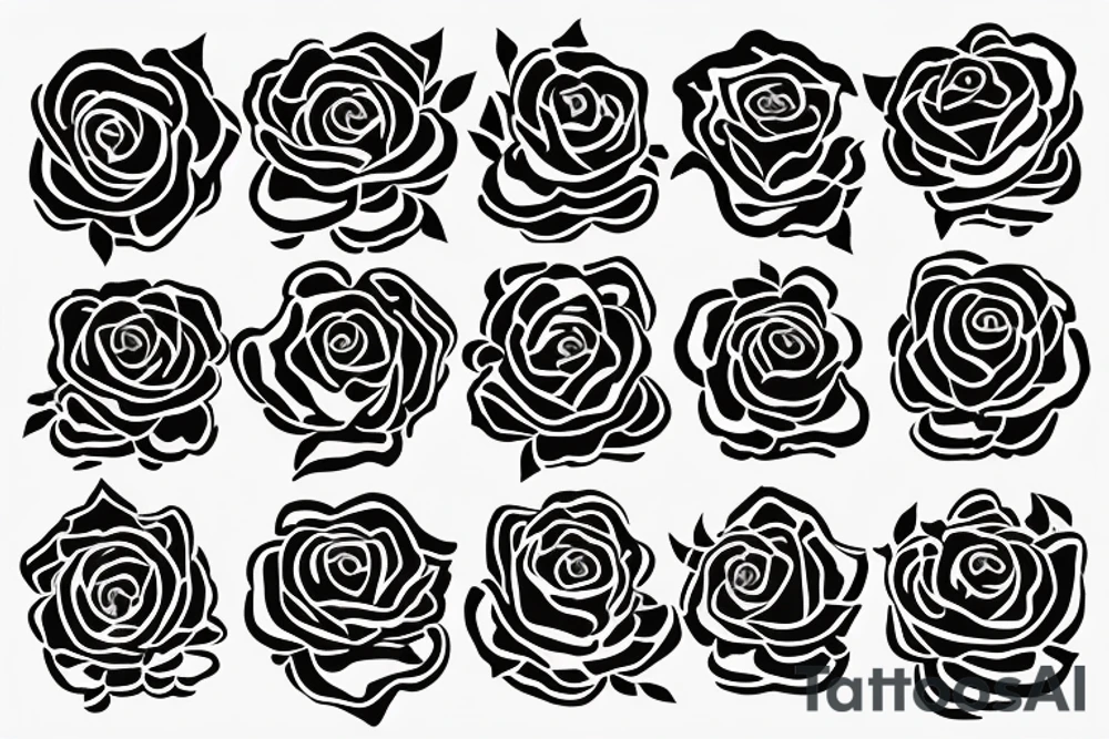 burning rose tattoo idea