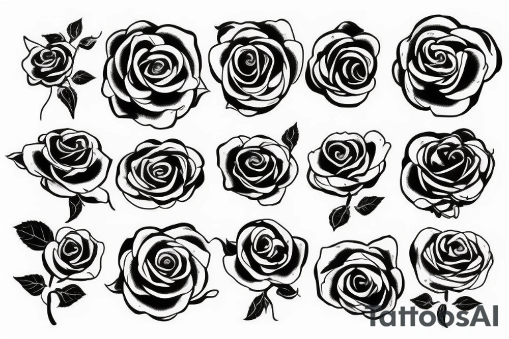 burning rose tattoo idea