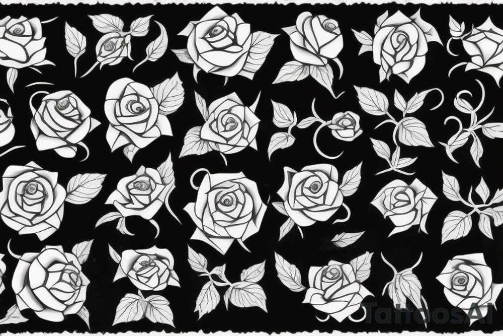 burning rose tattoo idea